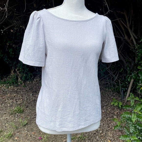 Banana Republic Top Flutter Sleeve Pullover Textured Blouse Size XS - Picture 8 of 9